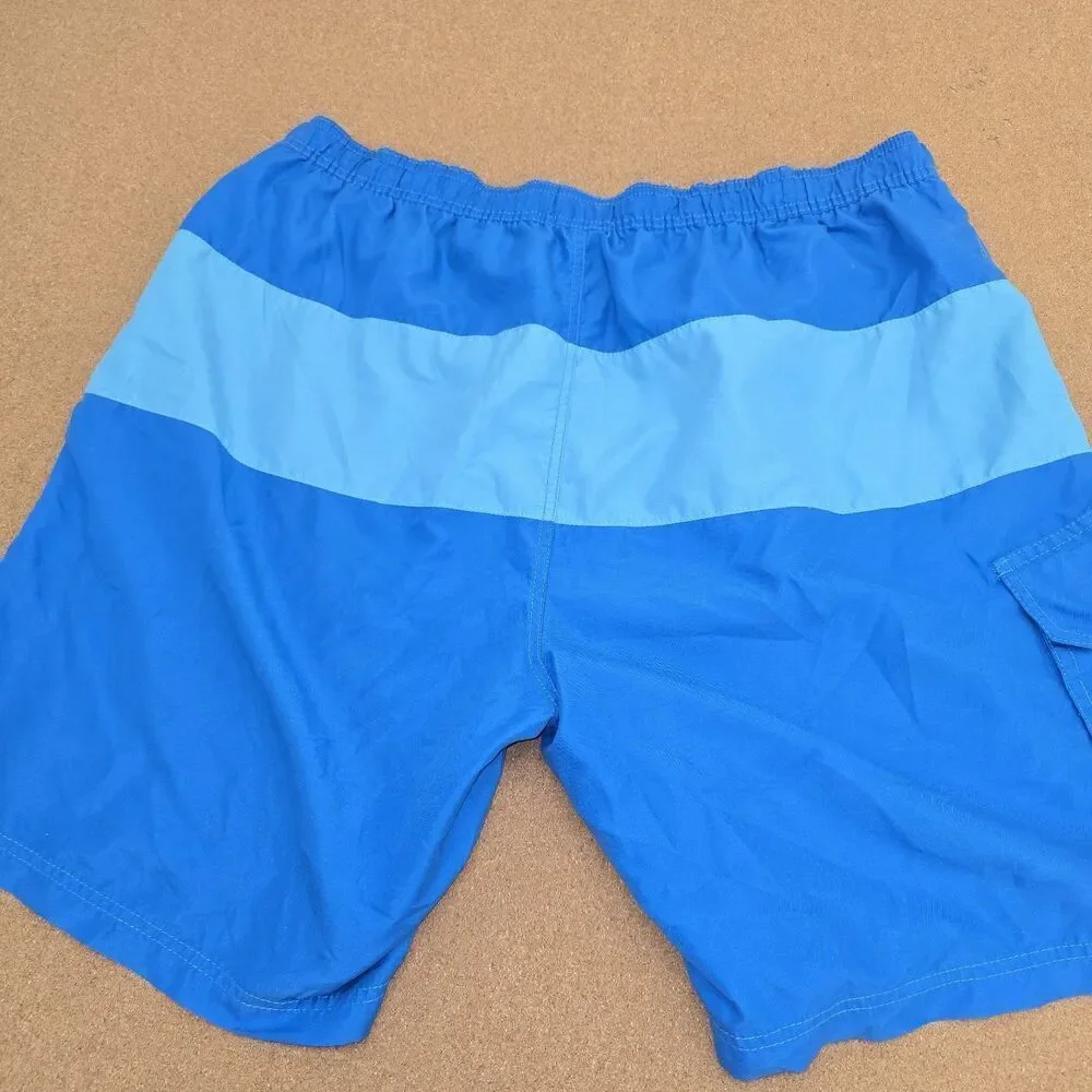 Teal Cove Swim Trunks Board Shorts Men's XXL Drawstring  Pockets (C25)